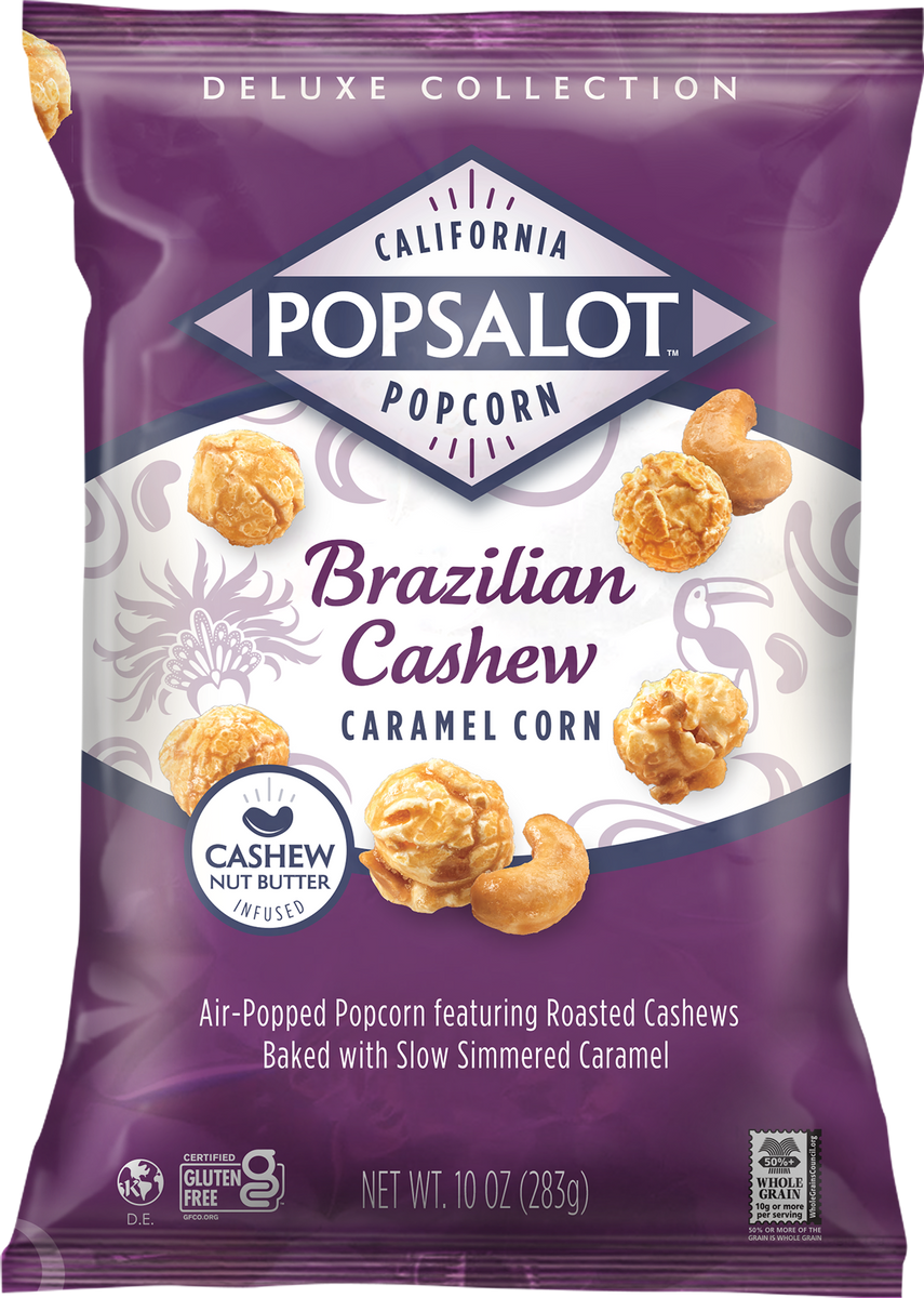 Gourmet Popcorn | Brazilian Cashew Caramel Popcorn 10 Oz – Popsalot